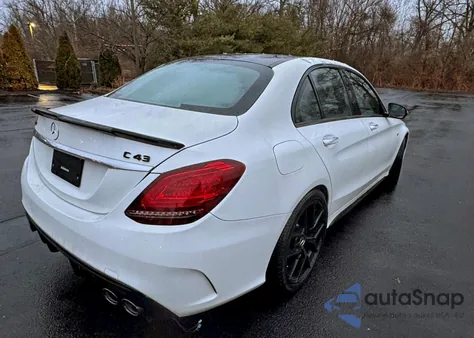 2020 Mercedes-Benz C 43 Amg z USA, uszkodzony, nr VIN 55SWF6EB8LU331838